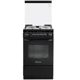 Плита электрическая De Luxe 5004.10э (кр)-001 черный, конфорок 4 шт, духовка 43 л, 50 см x 85 см x 50 см