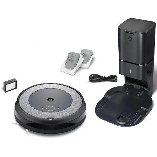Робот-пылесос IROBOT Roomba i3+ серый/черный, 1800 мAч Li-Ion, уборка сухая, пылесборник контейнер 0.4 л
