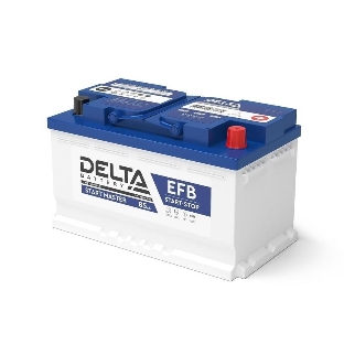 Аккумулятор Delta START MASTER EFB 1285 85Ah 12В, емкость 85А·ч,ток 820, ДхШхВ: 315x175x190мм, L4, Полярность: Обратная