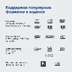 Плеер DVD Hyundai H-DVD200 черный Караоке ПДУ