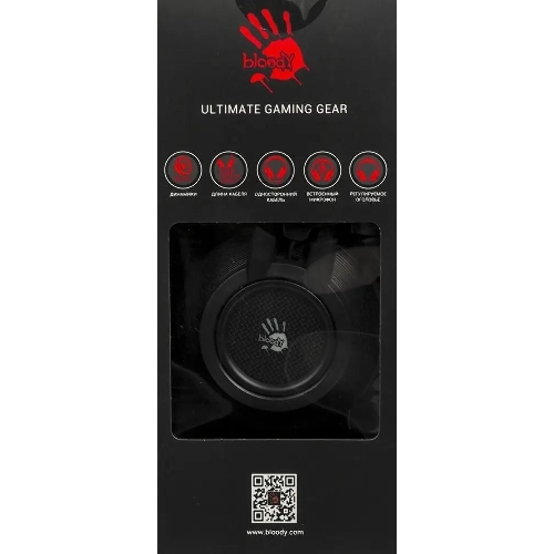 Гарнитура Bloody G525 чёрный, проводная, подсветка