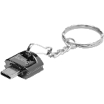 Кард-ридер Buro BU-CR-201/черный/MMC/MS/RS-MMC/SD/SDHC/USB 2.0/пластик
