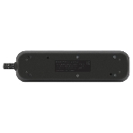 Колодка удлинителя ЭРА KX-3es-B 3 розетки с заземлением с выключателем черная