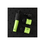 Набор соединителей для поливочных шлангов 5 шт 1/2" Deli DL8798 1/2" быстросъемный коннектор с аквастопом, 1/2" быстросъемный коннектор, штуцер 1/2"-3/4", регулируемая головка 110 мм для изменения формы струи, ударопрочный пластик