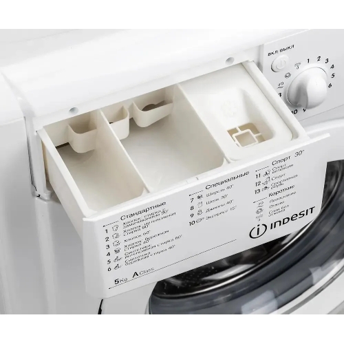 Стиральная машина Indesit IWSC 5105 белый, загрузка фронтальная 5 кг, 1000 об/мин., класс: А