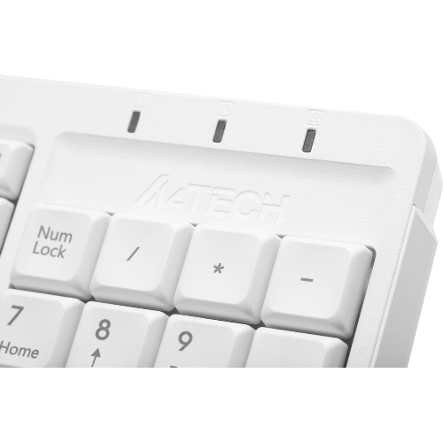 Клавиатура проводная A4Tech Fstyler FK15, USB, белый