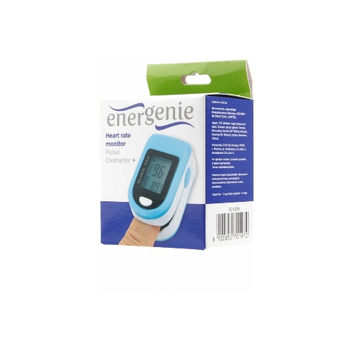 Пульсоксиметр Energenie EG-PO2W, белый с синим