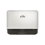 Диспенсер бумажных полотенец Puff-5140 белый, с замком, ABS-пластик