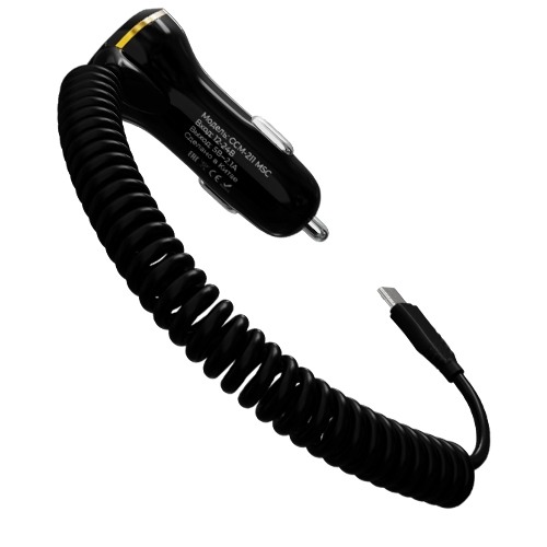 Автомобильное зарядное устройство Maxvi CCM-211MSC 2.1A