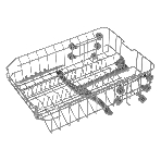 Встраиваемая посудомоечная машина HOMSAIR DW44L-2, серебристый, 44.8 см, 9 компл., 49 дБ, класс A++