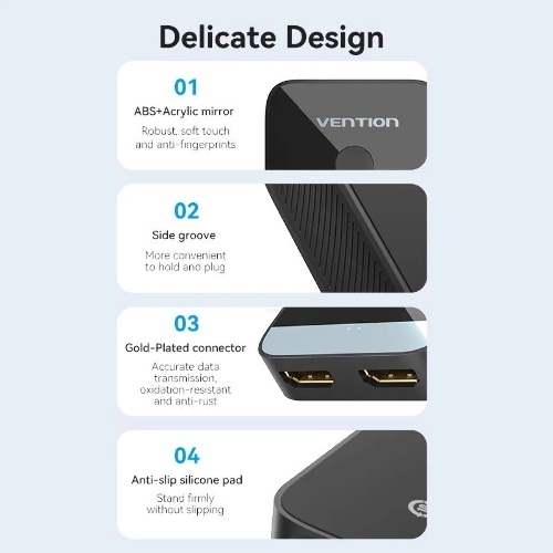Переключатель - разветвитель Vention HDMI v2.0 4K двунаправленный 2x1/1x2