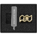 Шильд-символ Moleskine Zodiac Signs Водолей, металл, золотистый, коробка с европодвесом, PINAQUARIUSGOLD