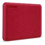 Внешний HDD 2.5" Toshiba Canvio Advance, 1TB, USB 3.2 Gen 1 Type-A, 5400 rpm, красный