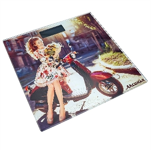 Весы напольные электронные АКСИНЬЯ КС-6012 "Джульетта": 180 кг, 28x28см (10)