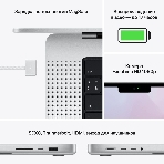 Ноутбук Apple MacBook Pro 14 2021 Silver 14.2" Liquid Retina XDR (3024x1964) M1 Pro chip with 10-core CPU and 16-core GPU/16Gb/1TB SSD (2021)