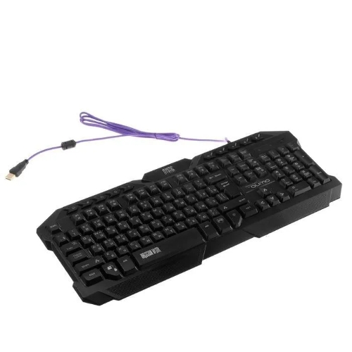 Комплект клавиатура+мышь Qumo Mystic K58/M76 проводной, USB, 3200 DPI, чёрный