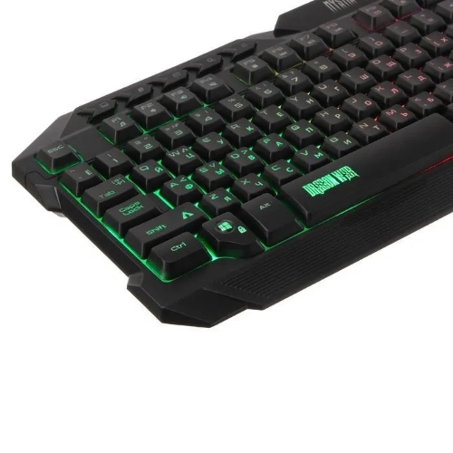 Комплект клавиатура+мышь Qumo Mystic K58/M76 проводной, USB, 3200 DPI, чёрный