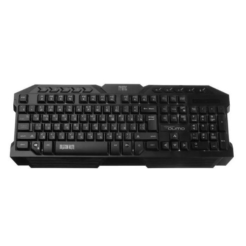 Комплект клавиатура+мышь Qumo Mystic K58/M76 проводной, USB, 3200 DPI, чёрный