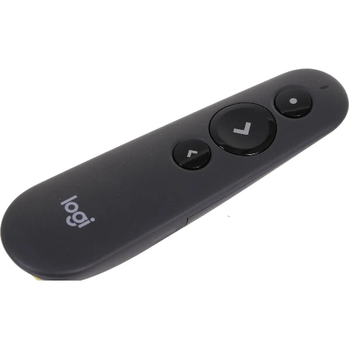 Презентер Logitech R500s Graphite черный, Bluetooth + 2.4 GHz, USB-ресивер, 3 программируемых кнопки, лазерная указка