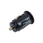 Автомобильное зарядное устройство Qumo Energy light (Charger 0034), 2USB, 2А, черный
