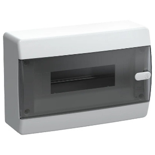 Корпус пластиковый IEK UNION Compact ЩРН-П-12 IP41 черная прозрачная дверь (UIC-KP12-N-12-41-K01)