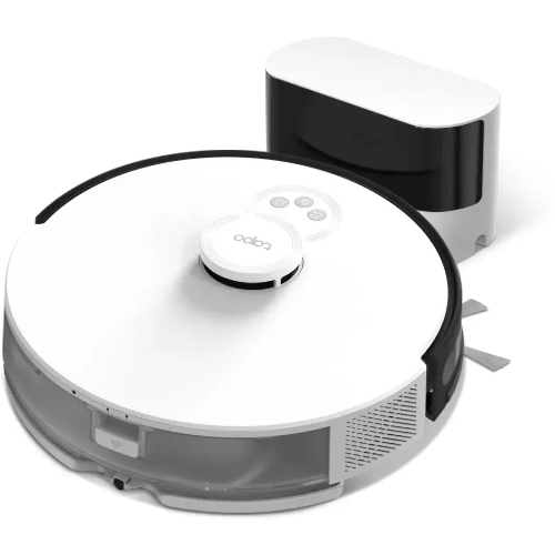 Робот-пылесос TP-Link Tapo RV30 белый/черный, 40 Вт, 5000 мАч Li-Ion, уборка влажная/сухая, пылесборник контейнер 0.4 л