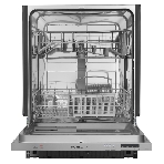 Встраиваемая посудомоечная машина HOMSair DW64E, серебристый, 59.8 см, 12 компл., 49 дБ, класс A++
