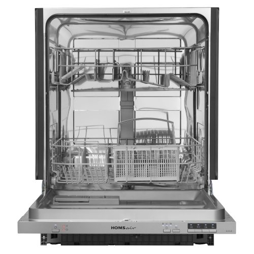Встраиваемая посудомоечная машина HOMSair DW64E, серебристый, 59.8 см, 12 компл., 49 дБ, класс A++