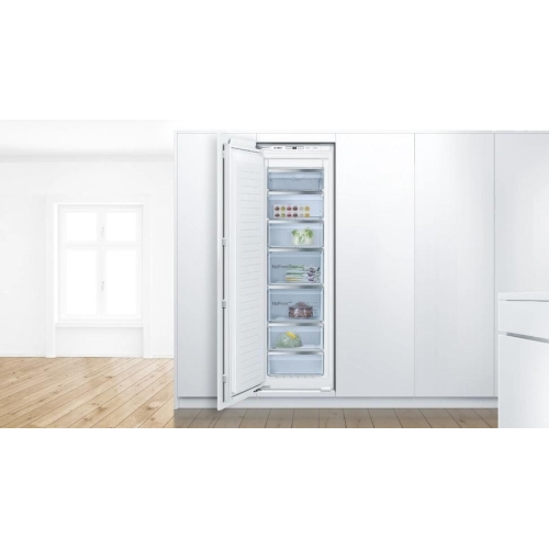 Встраиваемый морозильный шкаф Bosch GIN81AEF0U, белый, 212л, 5 ящиков