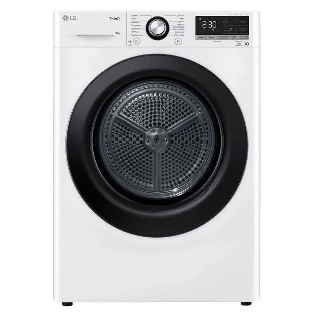 Сушильная машина LG DC90V3V6W белый, 9 кг, сушка - тепловой насос, программ - 14, 60 x 85 x 66 см