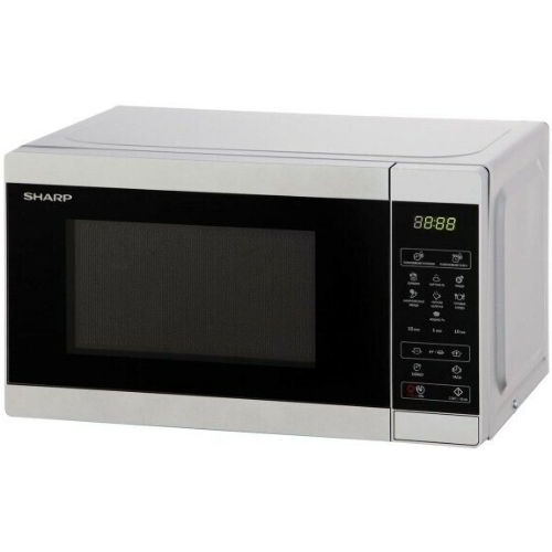 Микроволновая печь Sharp R-2800RSL серебристый, 20 л, 800 Вт, переключатели - сенсор