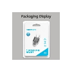 Кард-ридер Vention CLMH0/серый/OTG USB 2.0 CM/MicroSD/USB Type-C/металл