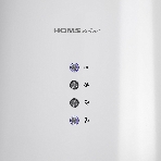 Вытяжка пристенная HOMSair ART 1050WL 35 белый, 35 см, 1050 куб. м/ч, 63 дБ