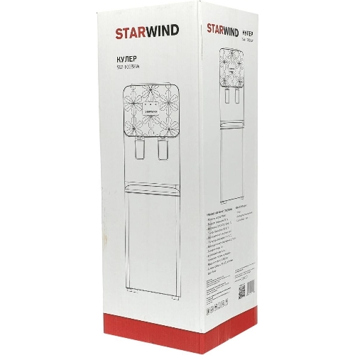 Кулер для воды Starwind SW-1003EW, верхняя загрузка, нагрев 85 °С, охлаждение 10 °С, белый