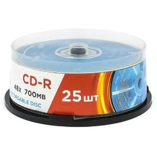 Диск CD-R Mirex 700 Mb, 48х, Cake Box (25), (25/300)