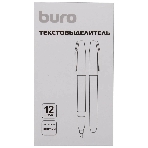 Текстовыделитель Buro Base, скошенный пишущий наконечник, 1-4мм, желтый, коробка