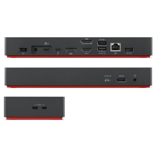 Док-станция Lenovo ThinkPad Universal Thunderbolt 4 Dock USB-C Dock (2x DP, 1x HDMI, 4x USB A 3.1 Gen 1, 1x USB Type-C, 1x RJ-45, 1x Combo Audio Jack 3.5mm/Thunderbolt 4 Power/Up to 4 ext monitors