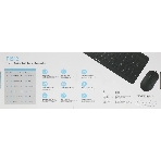 Комплект клавиатура+мышь A4Tech FStyler F1512 проводной, USB, 1200 DPI, черный