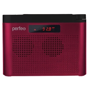 Радиоприемник Perfeo цифровой ТАЙГА FM+ 66-108МГц/ MP3/ встроенный аккум,USB/ бордовый (I70RED) PF_C4940