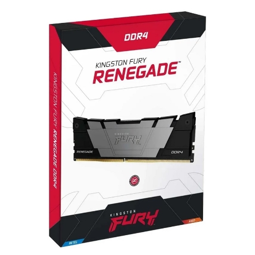 Оперативная память Kingston Fury Renegade, DDR4, 64Gb (2x32Gb), 3600MHz, CL18, DIMM, с радиатором, черный