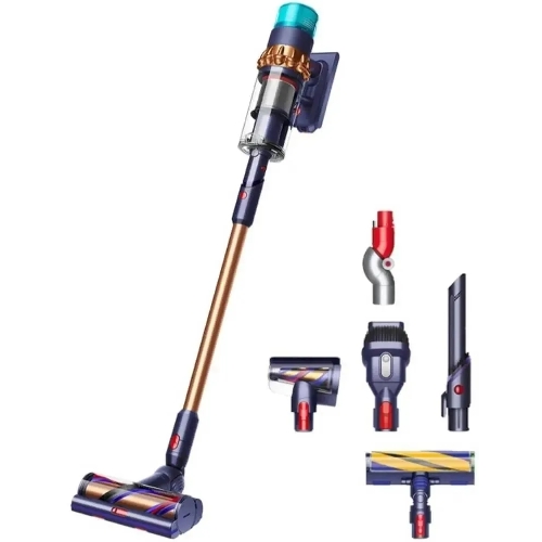 Пылесос вертикальный Dyson SV23 GEN5 DT ABS желтый/синий, питание от аккумулятора, 262 Вт, уборка сухая, пылесборник 0.77 л, работа от АКБ max 70 мин.