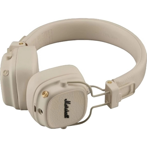 Беспроводные/проводные наушники Marshall Major V бежевый, накладные, Bluetooth + проводной, беспроводная зарядка