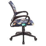 Кресло Бюрократ BuroKIDS 1 черный, ткань, 120 кг