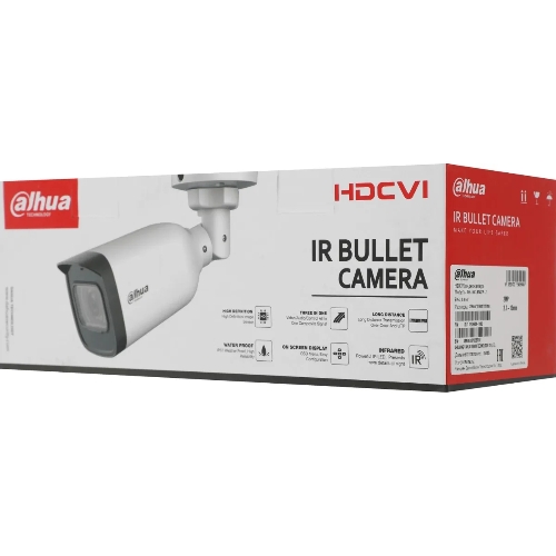 Камера видеонаблюдения аналоговая Dahua DH-HAC-B3A21P-Z 2.7-12мм HD-CVI HD-TVI цв. корп.:белый