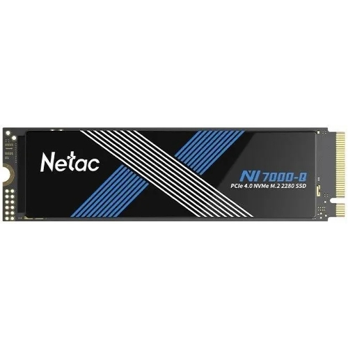 Накопитель SSD Netac NV7000-Q, 2Tb, M.2 2280, PCIe 4.0 x4, NVMe, R/W 7100/6200, с радиатором