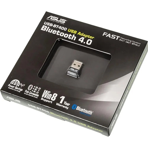 Сетевой адаптер Bluetooth ASUS USB-BT400 USB 2.0, 3 Мбит/с, радиус 10 м