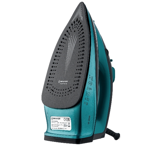 Утюг BRAYER BR4019 голубой/черный, 2400 Вт, 25 г/мин, 140 г/мин, 320 мл
