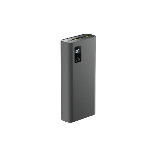 Портативный аккумулятор OLMIO QR-20, 20000mAh, 22.5W, QuickCharge3.0/PowerDelivery, LCD, серый