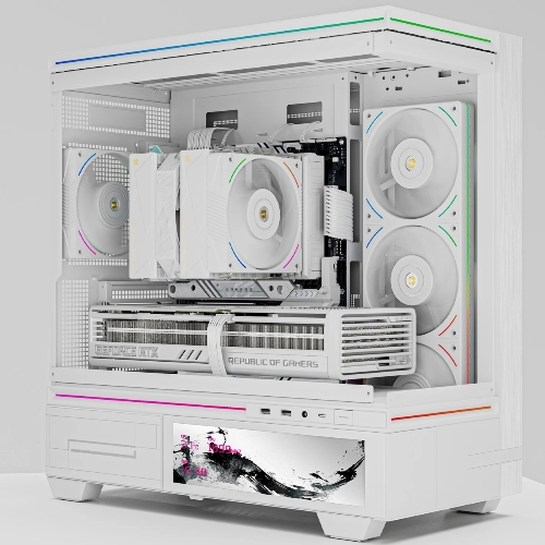 Кулер для процессора Thermalright Royal Pretor 130 Ultra White (4-pin PWM, 158mm, Ni/Cu, 7x6mm, 1x120mm ARGB +1x130mm, 69CFM/81.88CFM, 27dBA/28.3dBA, 2150RPM/1750RPM, S: 1200, 1700, 1851, 115X, 2011, 2066, AM4, AM5, white)
