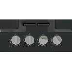 Поверхность газовая Bosch PNP6B6K40 Газ, 4.5х59x52 см, закаленное стекло, 4 конфорки, газ-контроль, автоподжиг, черный